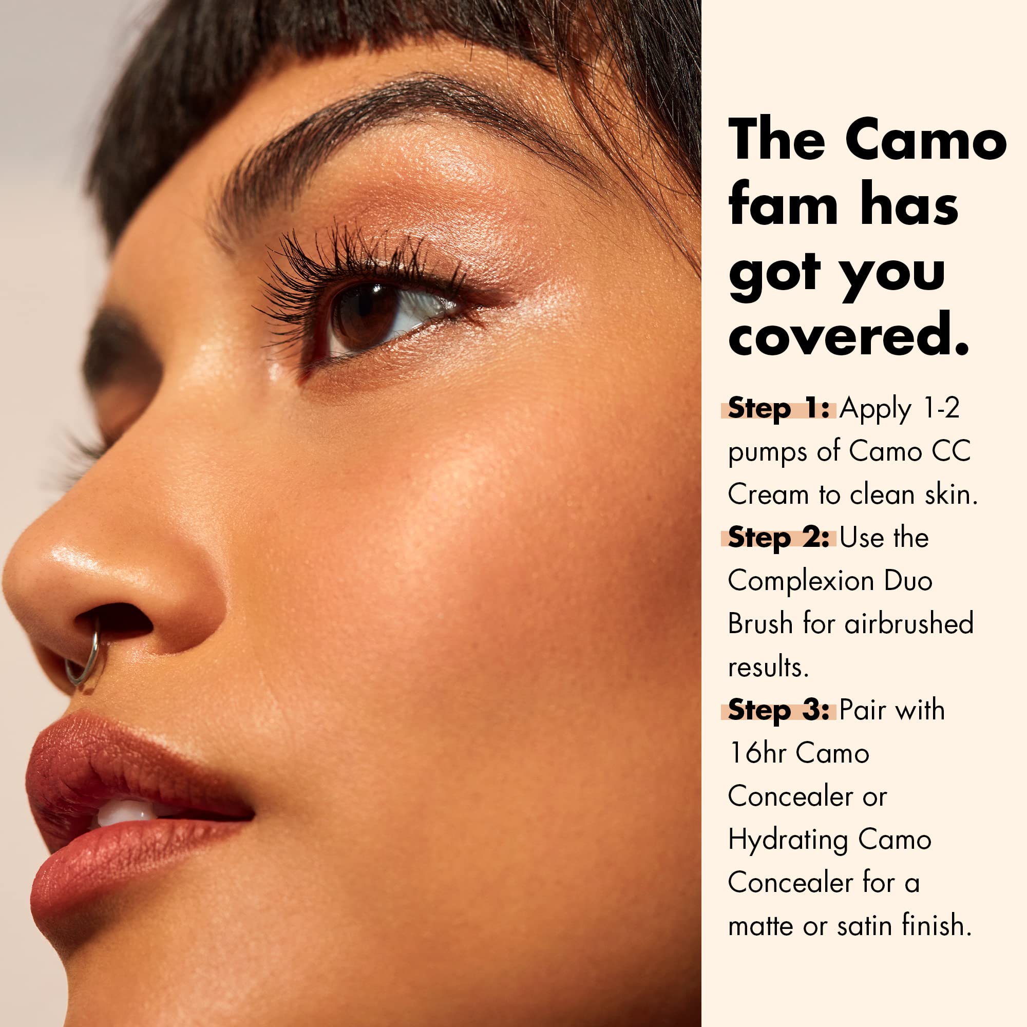 e.l.f. Camo CC Cream | Color Correcting Full Coverage Foundation with SPF 30 | Rich 660 N | 1.05 Oz (30g)